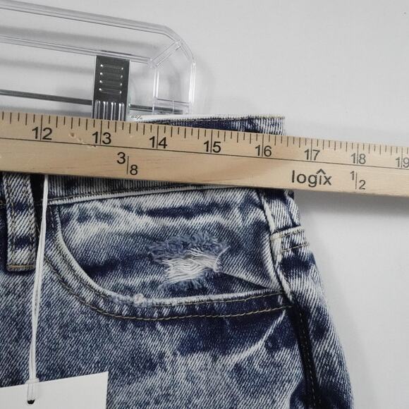 KanCan Jeans Womens 11 29 Blue Distressed High Rise Ankle Skinny Raw Hem Denim - Picture 9 of 15